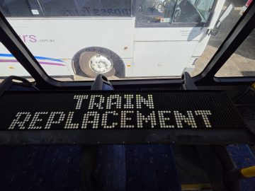 Southport/Alcatel Destination Sign